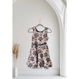 Beautees Girls' Summer Dress with Belt Size 10